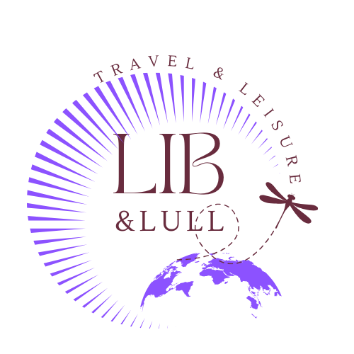 mon logo de la libellule survolant la terre en violet sur fond transparent